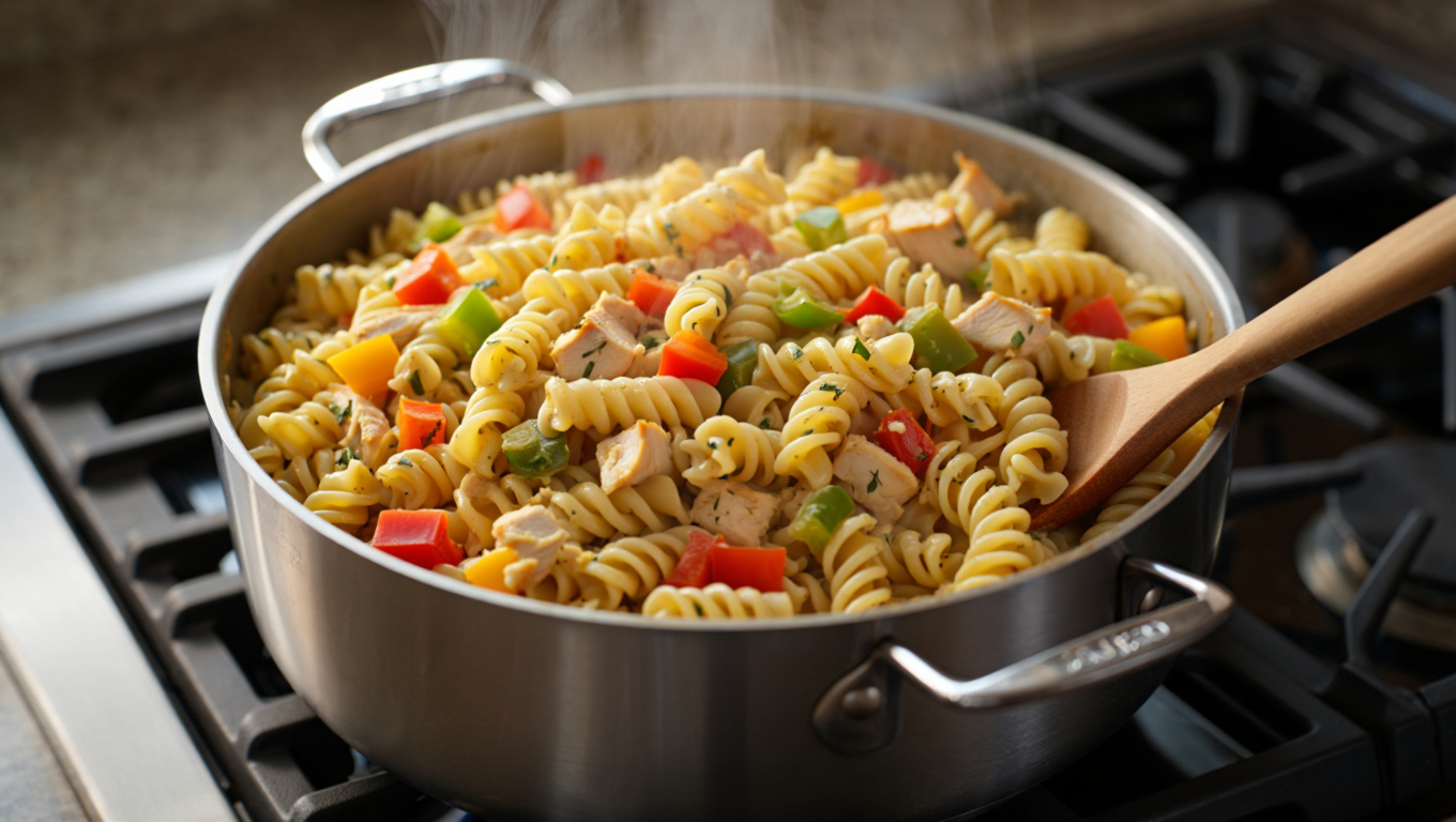 Stovetop Chicken Rotini Casserole