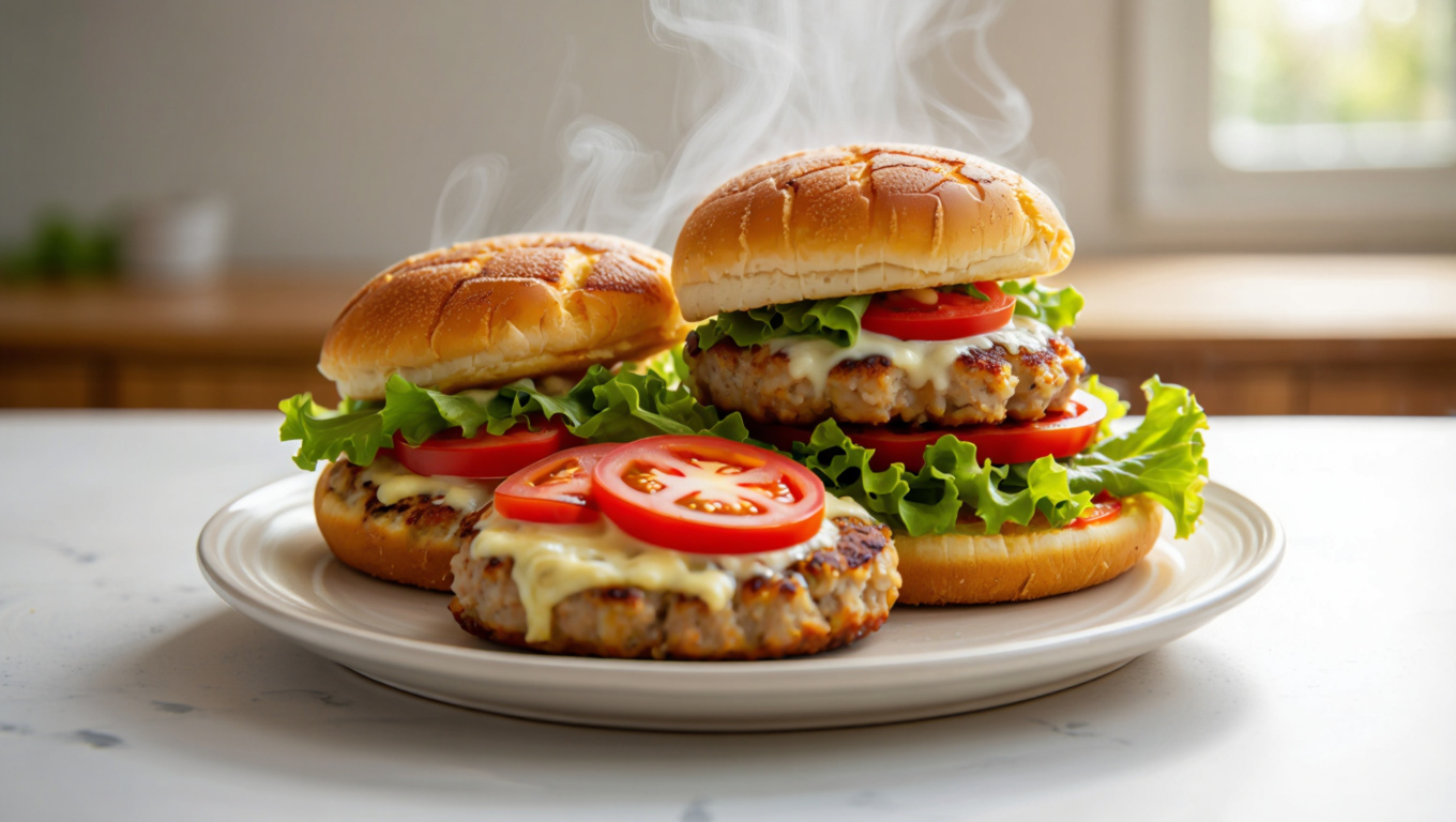 Stovetop Turkey Burgers