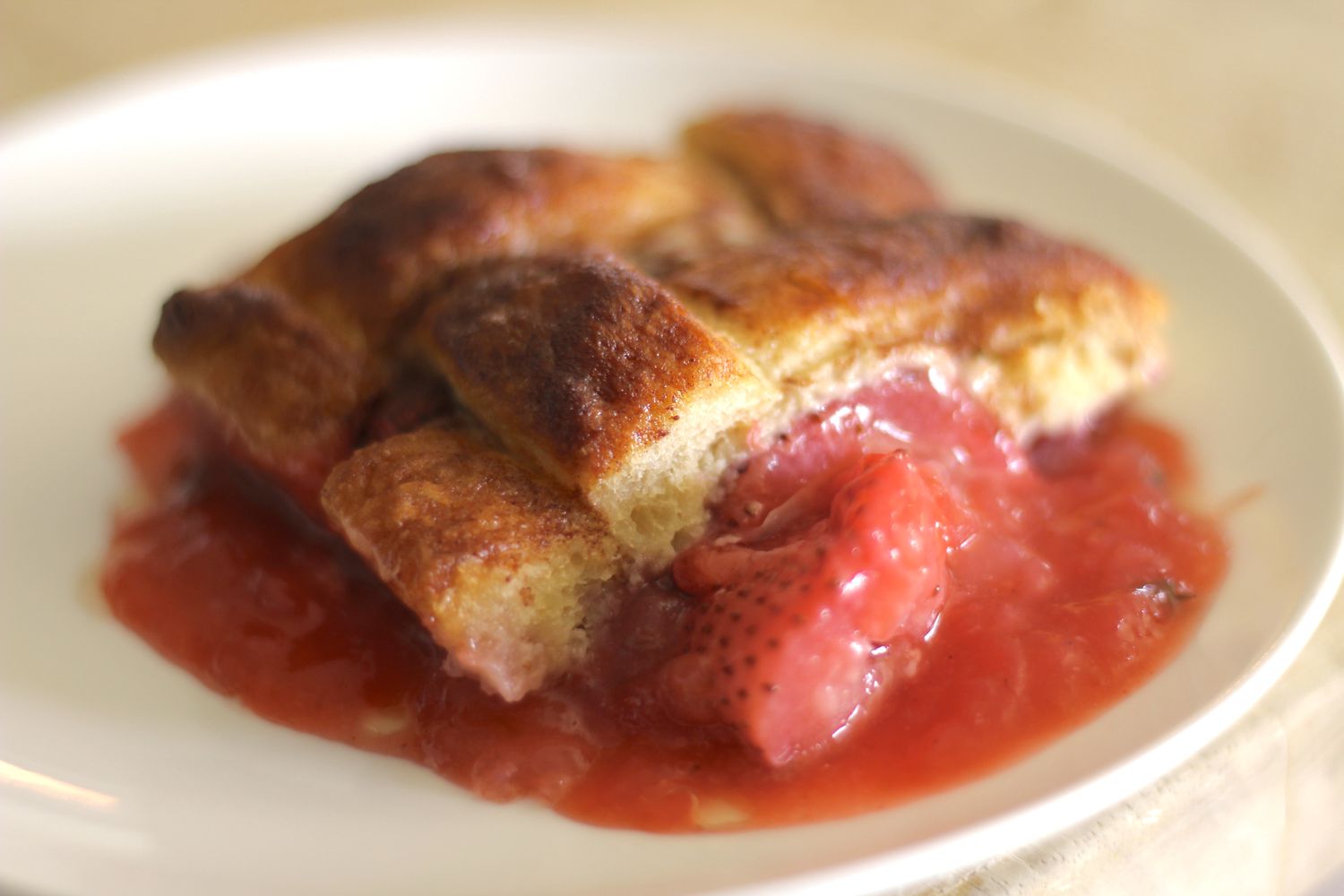 Strawberry Basil Cobbler