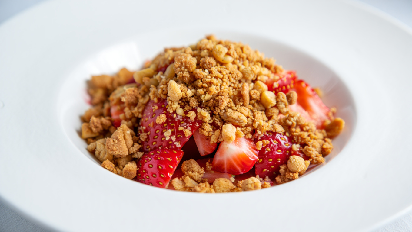 Strawberry Crumble Dessert