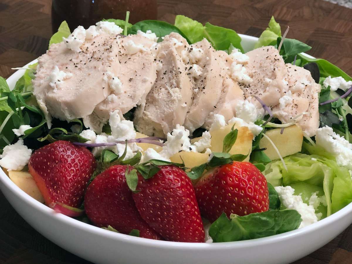 Strawberry Feta Chicken Salad