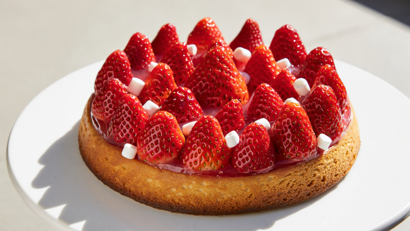 Strawberry Flip Cake