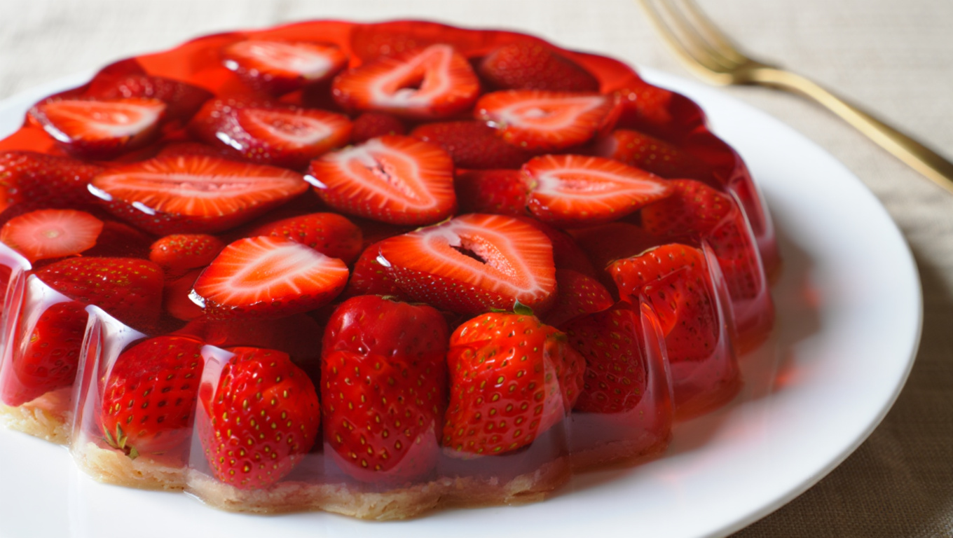 Strawberry Gelatin Pie