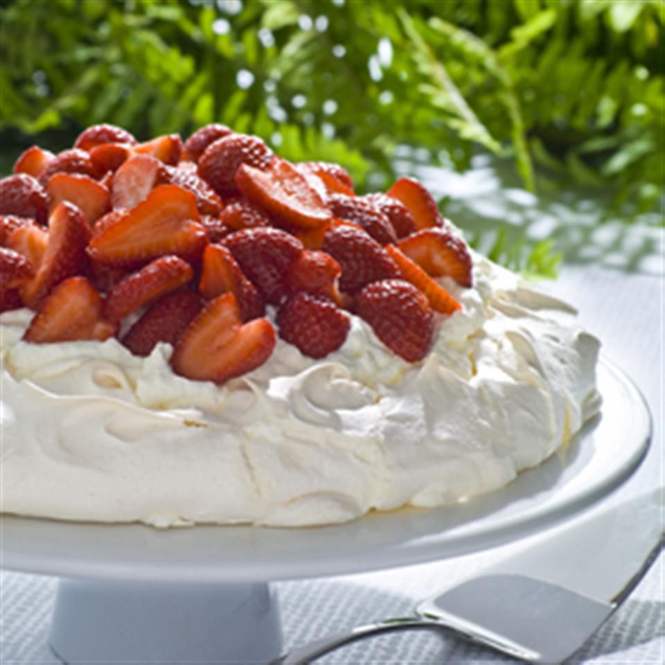 Strawberry Meringue Cake
