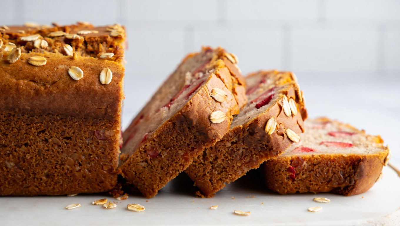 Strawberry Oat Bread