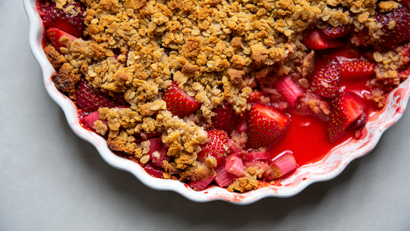 Strawberry Rhubarb Crumble