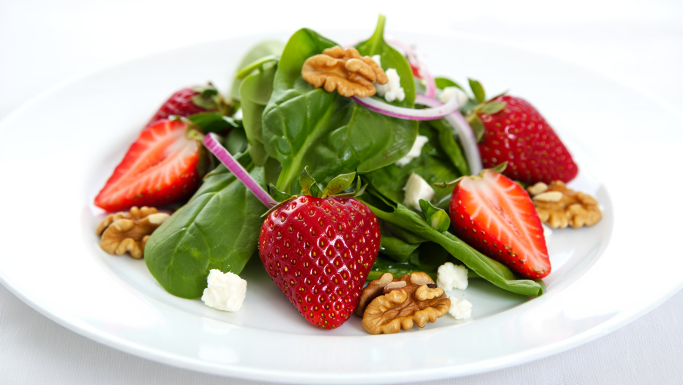 Strawberry Spinach Salad