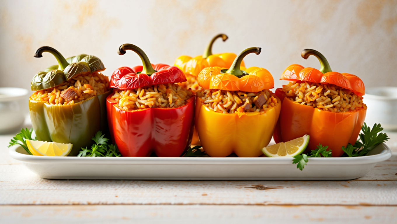 Stuffed Bell Peppers N'Awlins Style
