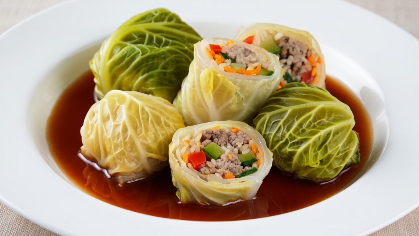 Stuffed Cabbage with Gravy