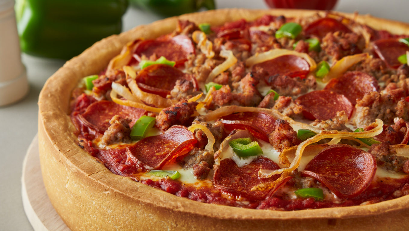 Stuffed Deep-Dish Pizza