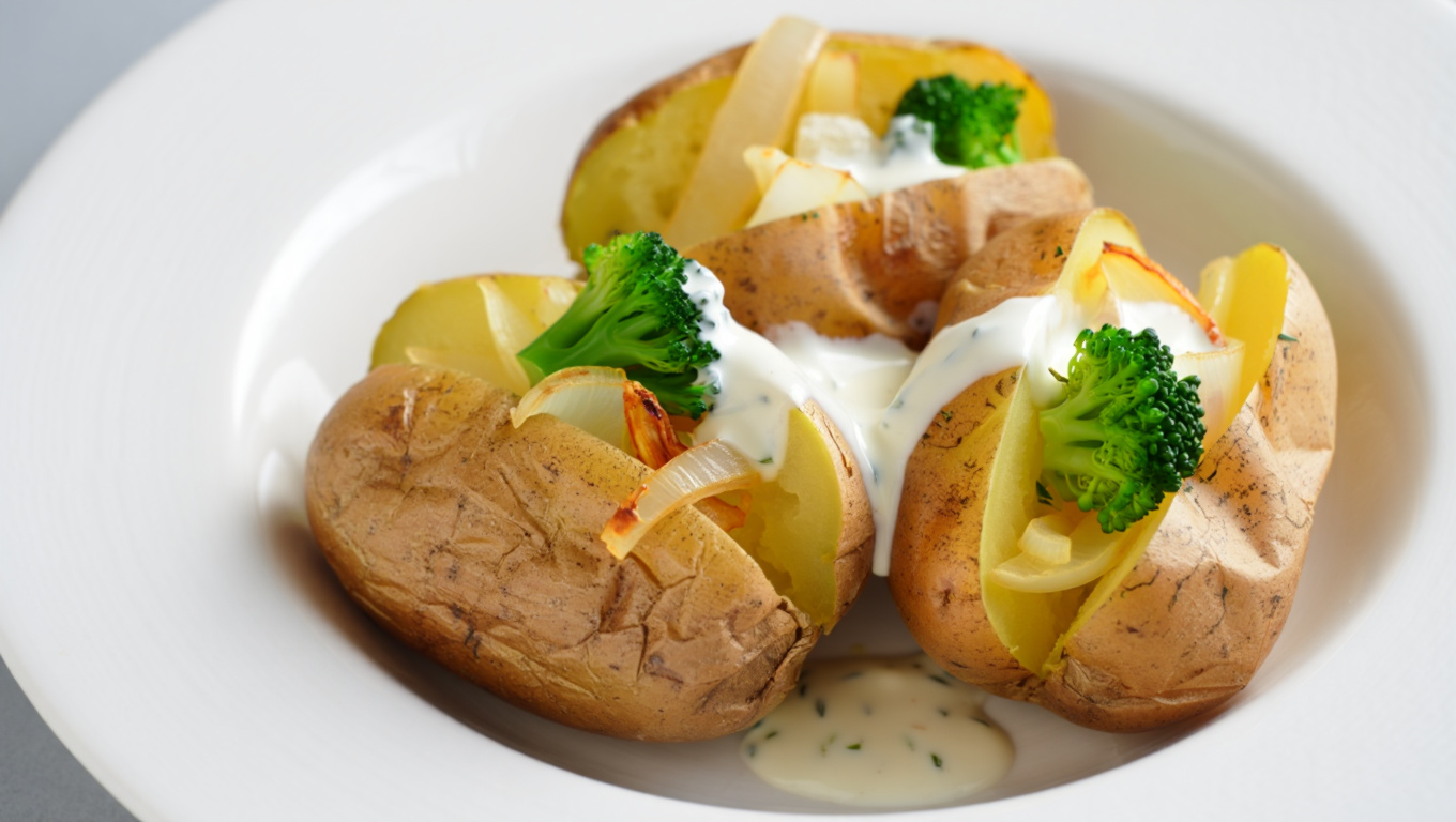 Stuffed Garden Potatoes