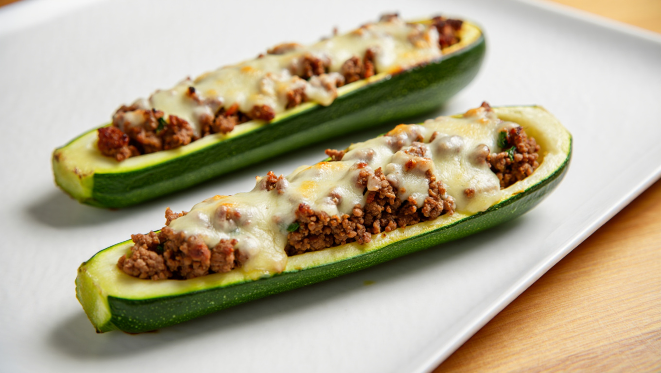 Stuffed Italian Zucchini Boats