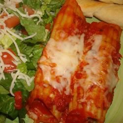 Stuffed Manicotti with Meat