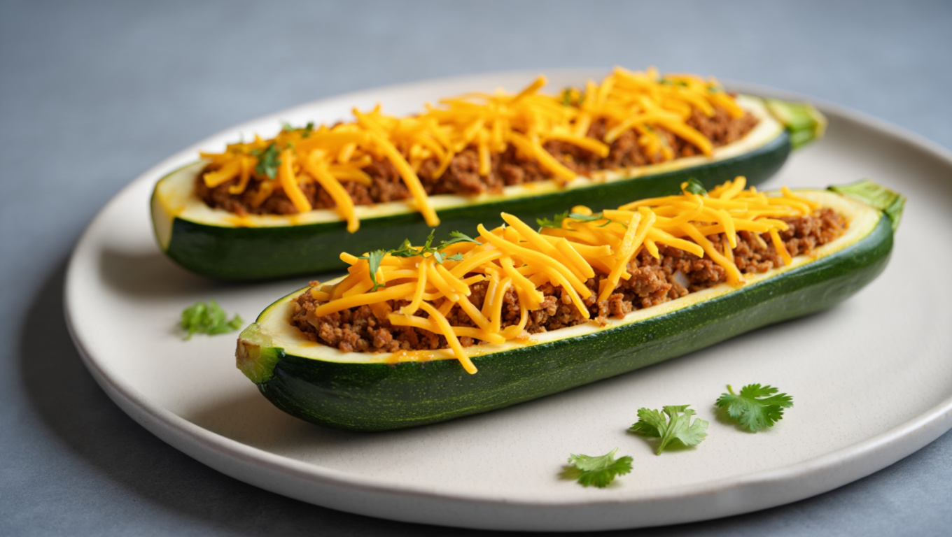 Stuffed Mexican Zucchini Boats