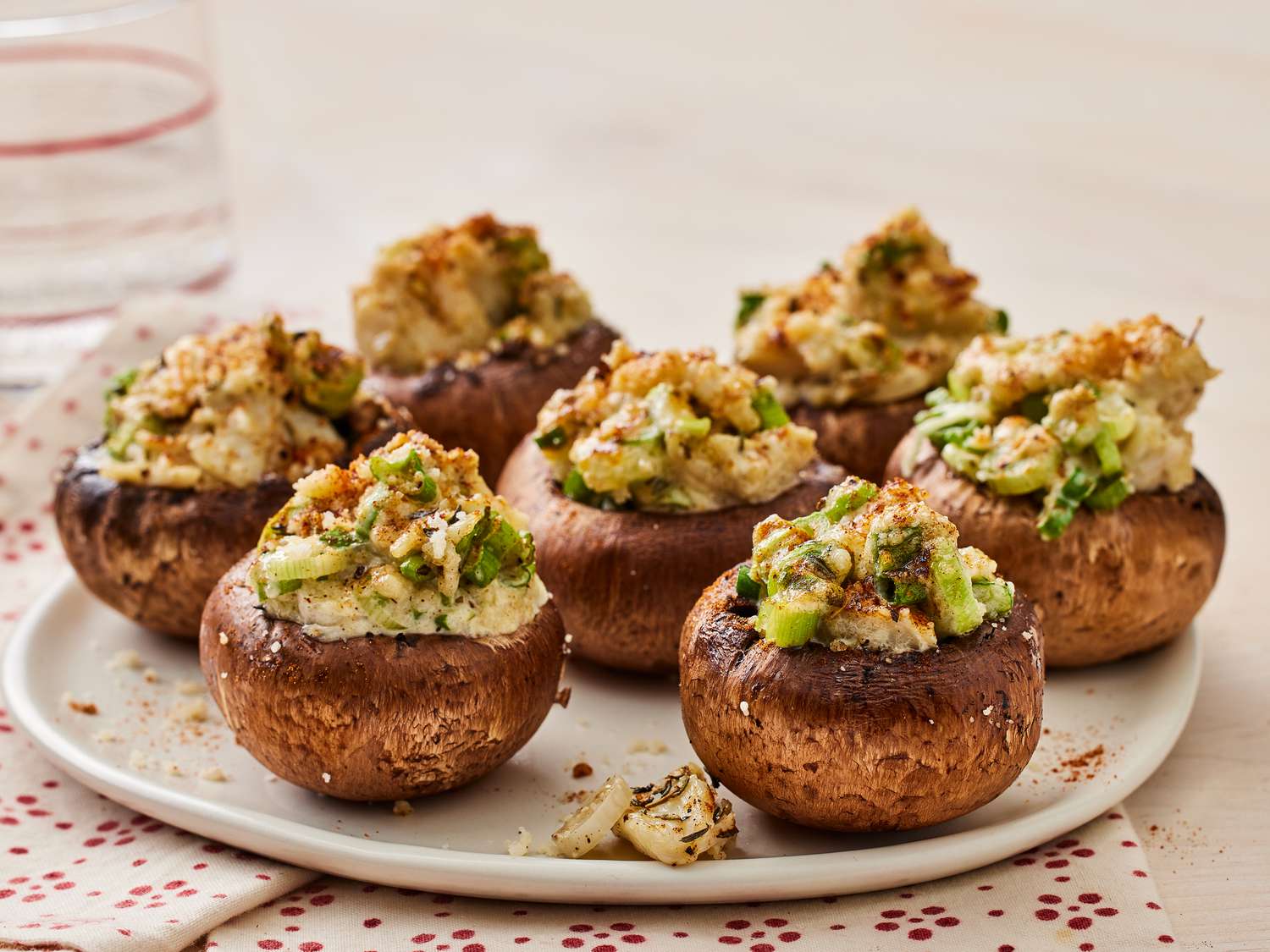 Stuffed Mushrooms with Crab
