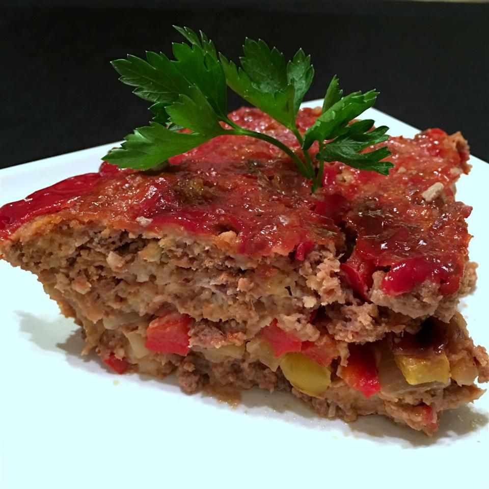 Stuffed Onion and Pepper Meatloaf