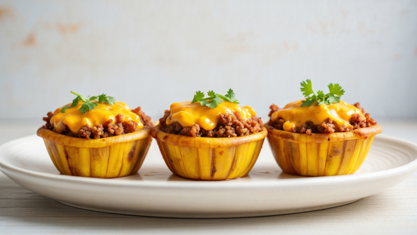 Stuffed Plantain Cups