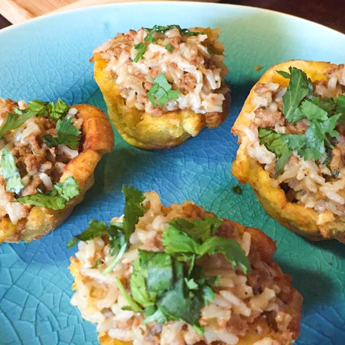Stuffed Plantain Cups