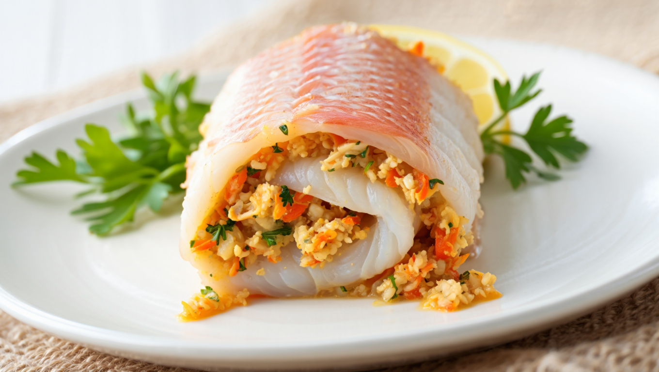 Stuffed Rockfish with Crab Imperial