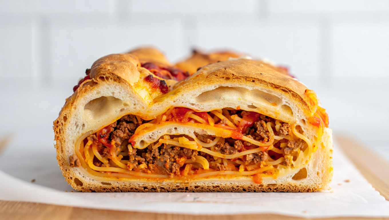 Stuffed Spaghetti Bread