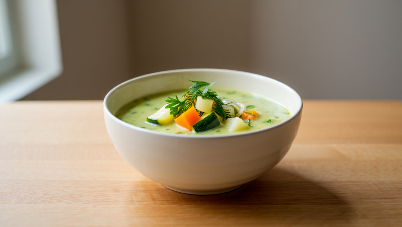 Summer Veggie Zucchini Soup