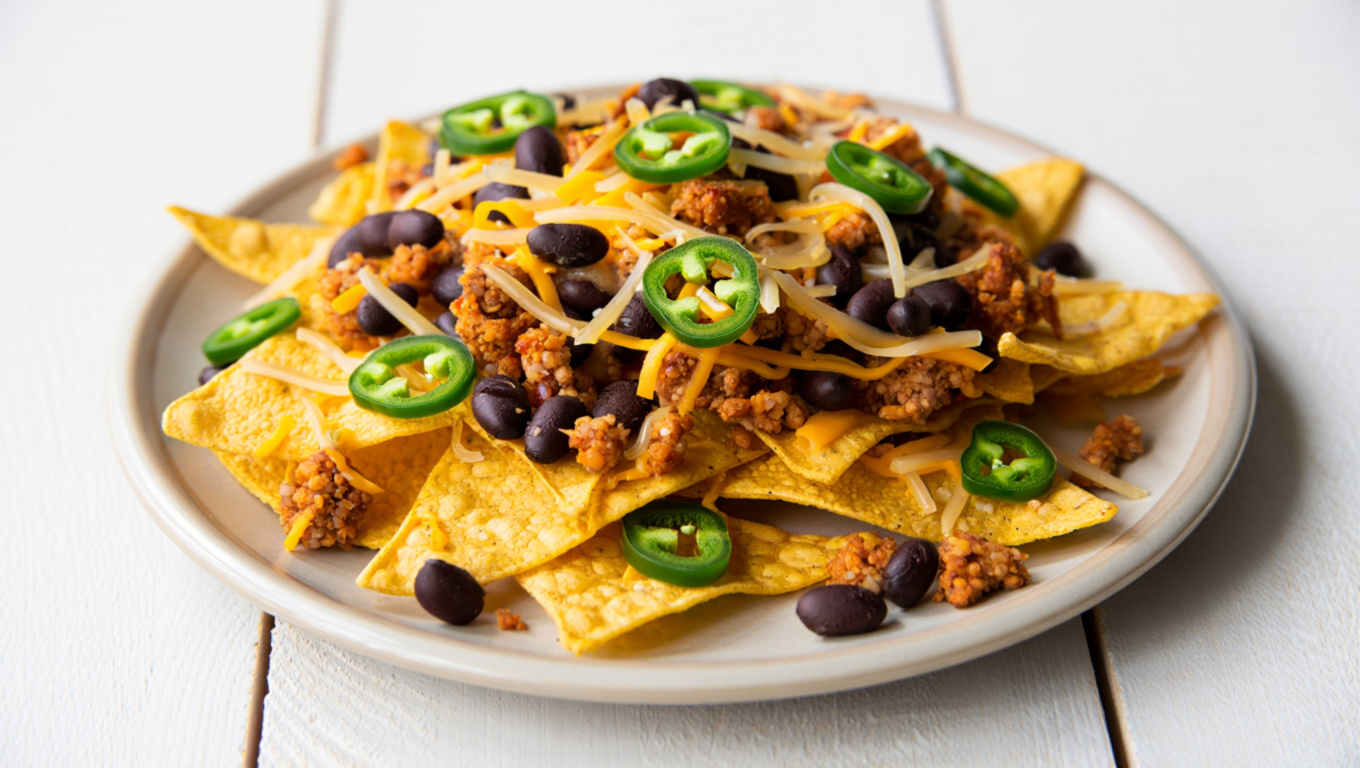 Supreme Vegetarian Nachos for Two