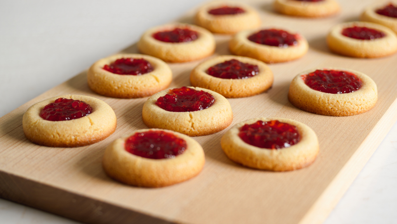 Swedish Jam Thumbprint Cookies