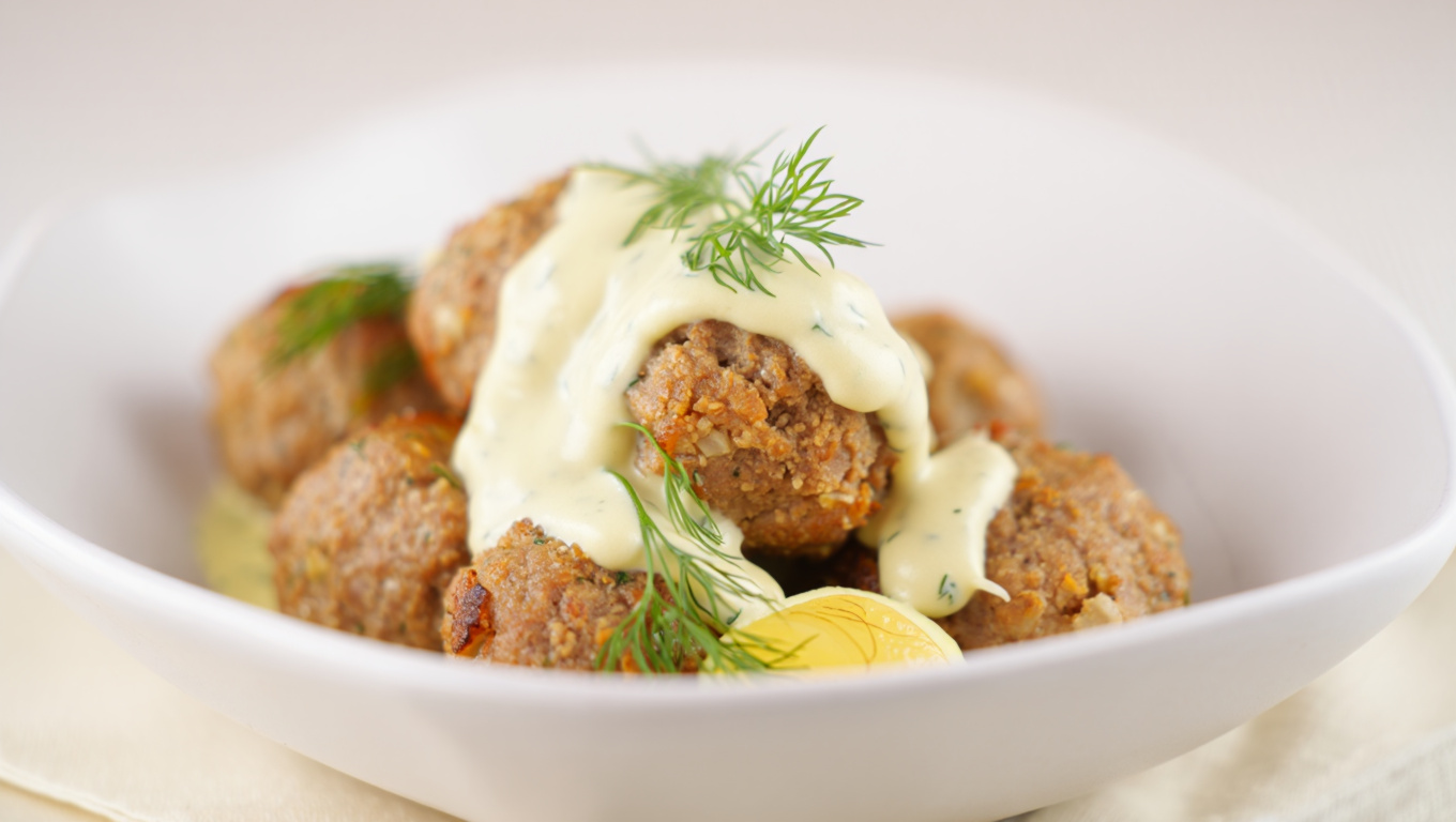 Swedish Meatballs with Dill Sauce