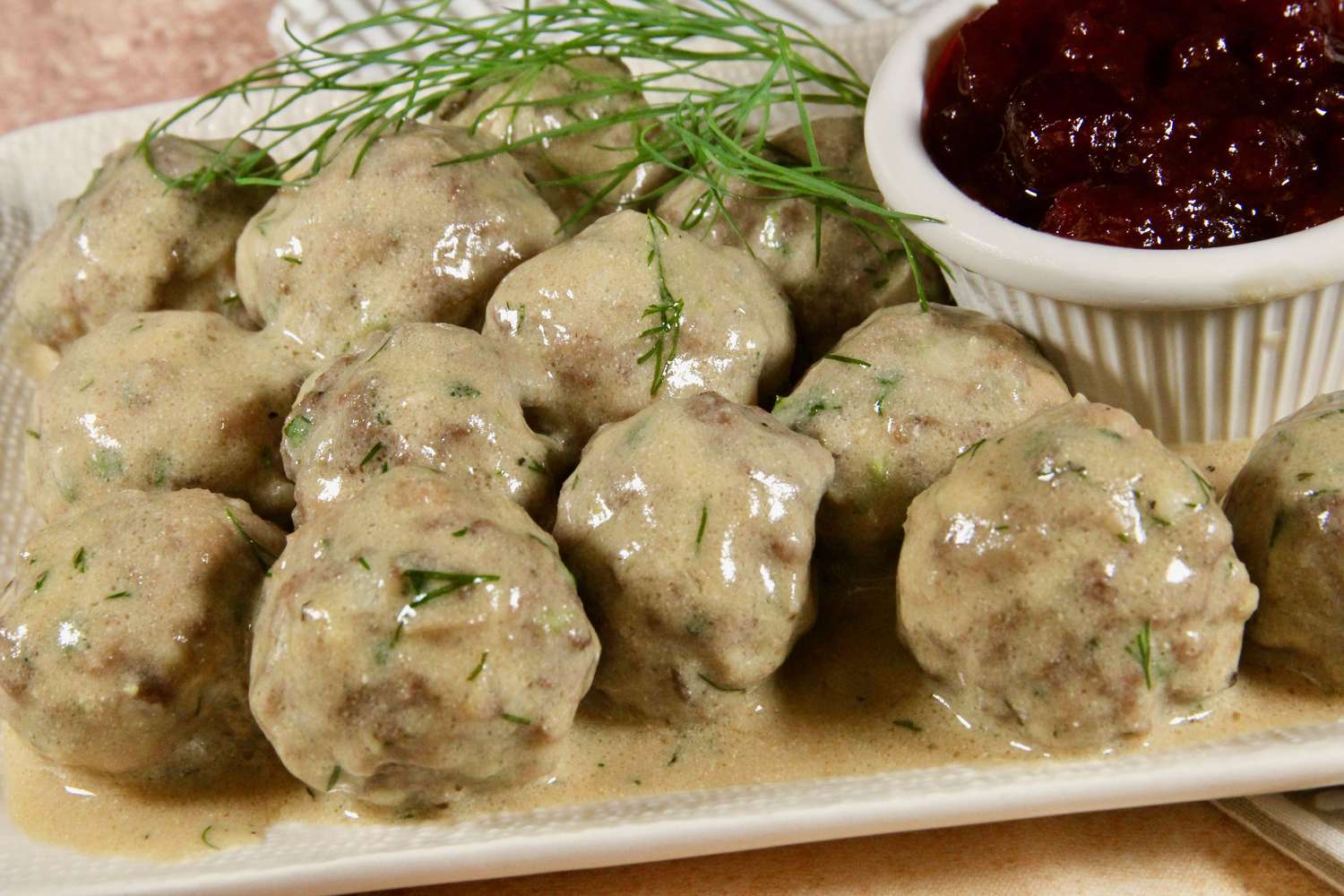 Swedish Meatballs with Dill Sauce