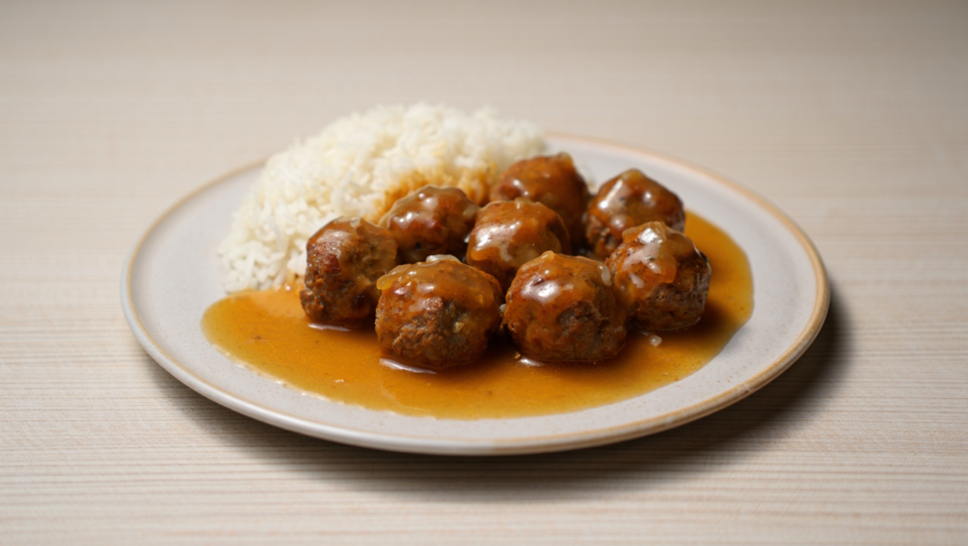 Swedish Meatballs with Sherry Sauce