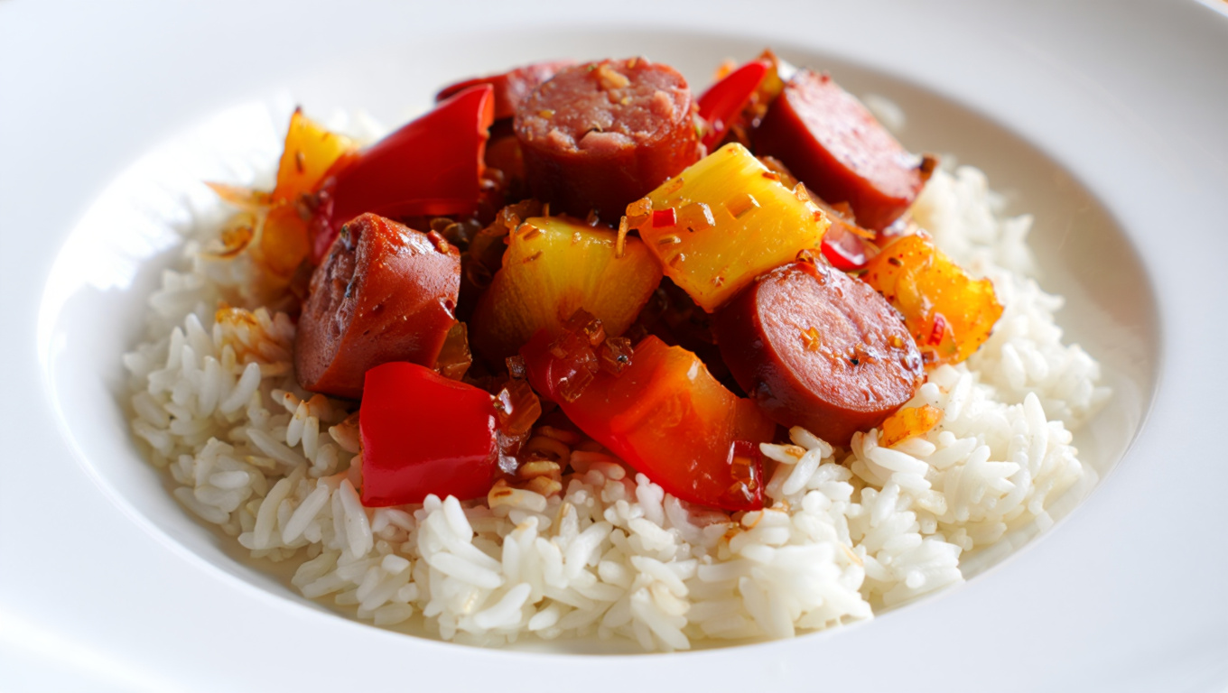Sweet & Sour Pineapple Smoked Sausage