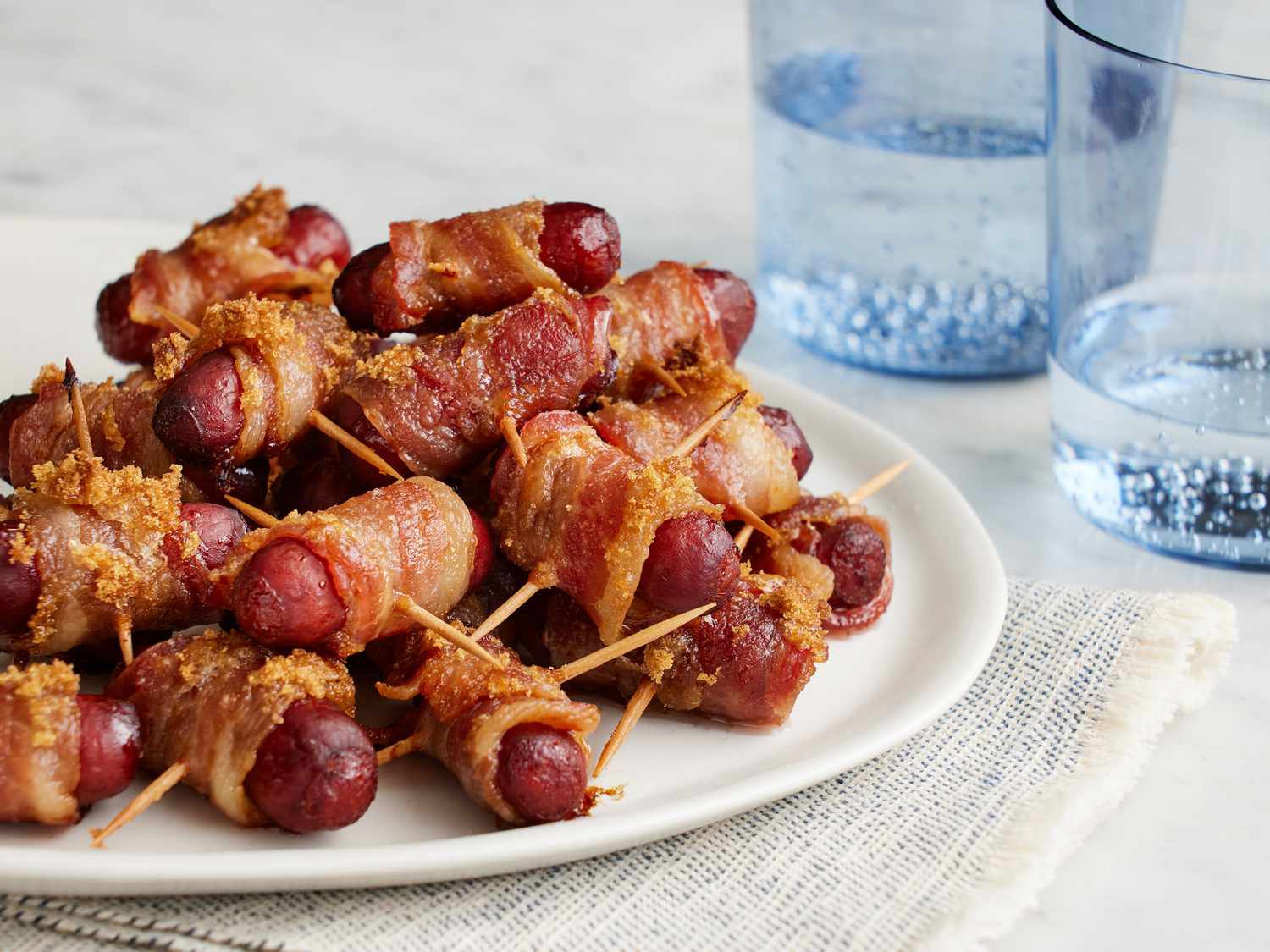 Sweet and Savory Bacon-Wrapped Smokies