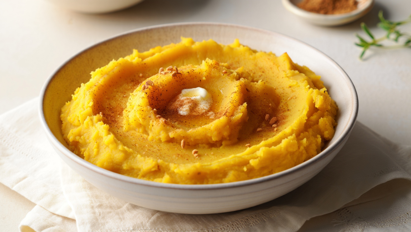 Sweet and Savory Mashed Acorn Squash