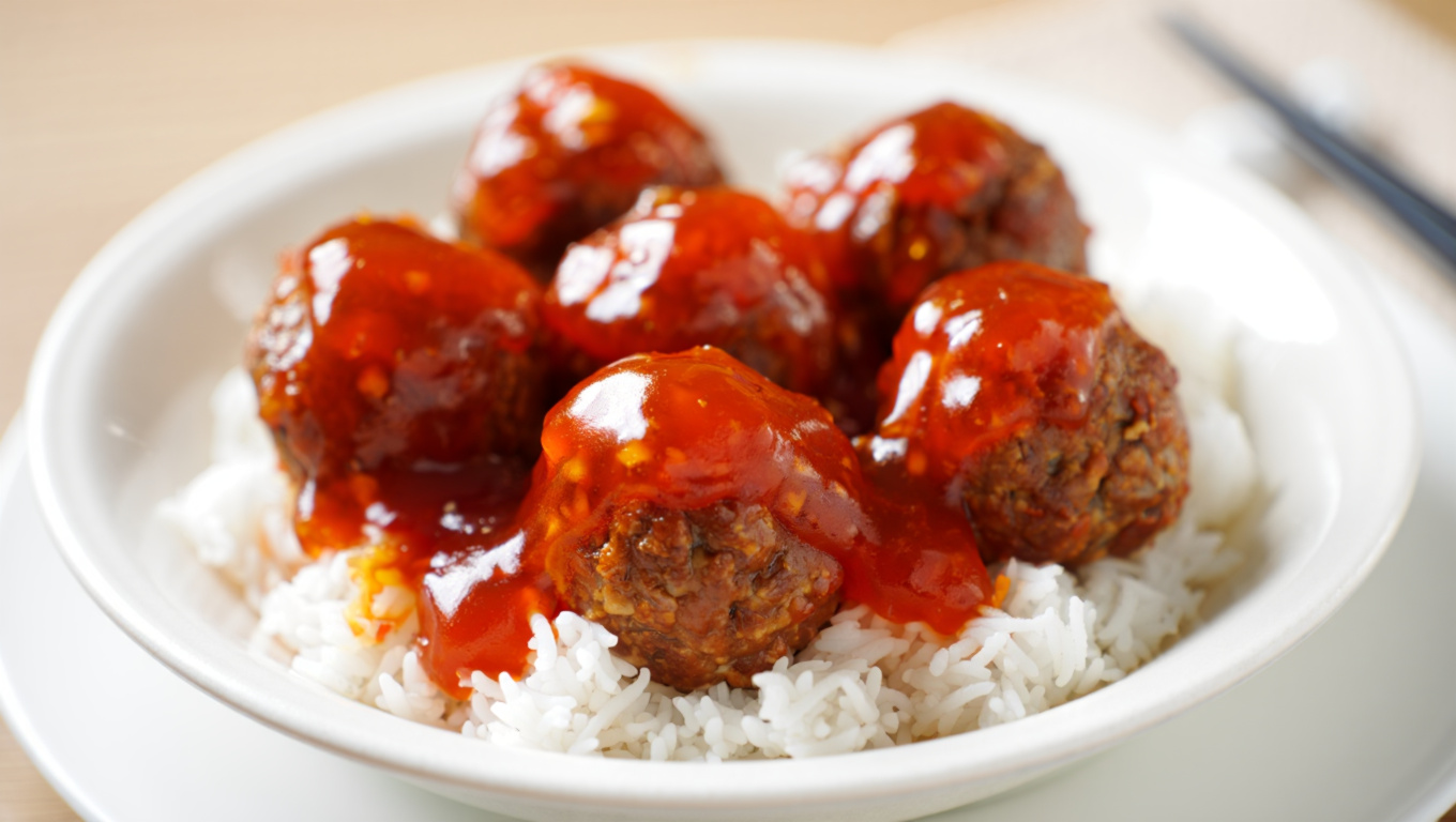 Sweet and Sour Beef Meatballs