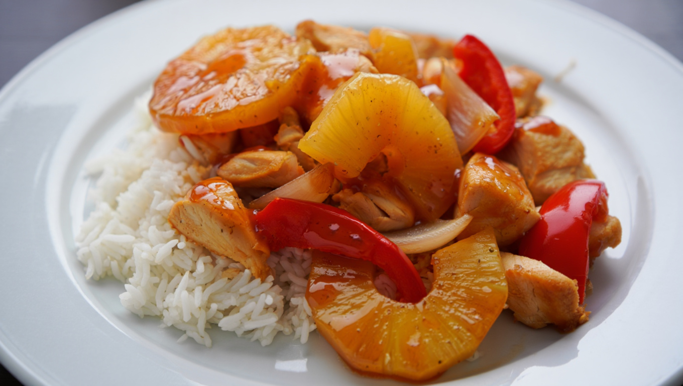 Sweet and Sour Chicken Sheet Pan