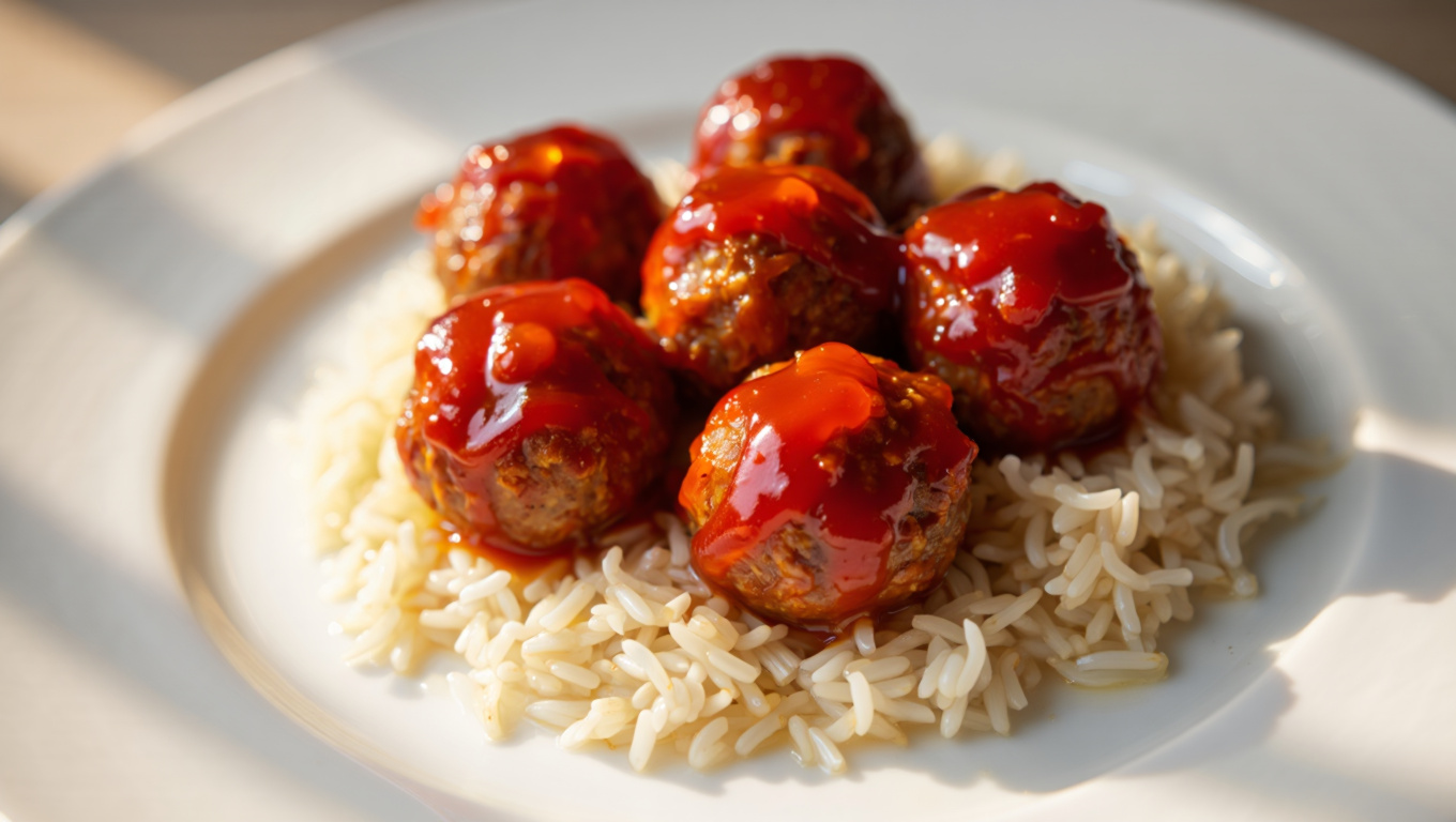 Sweet and Sour Glazed Meatballs