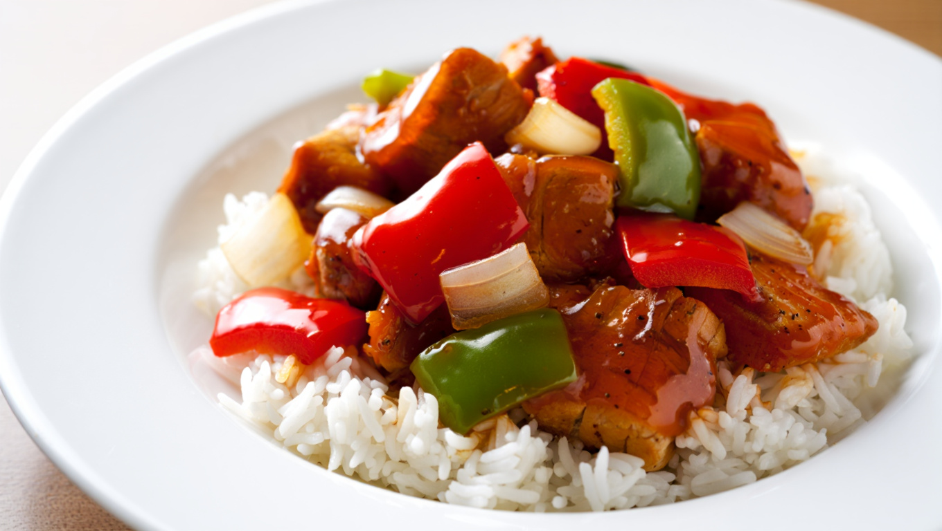 Sweet and Sour Pork with Peppers