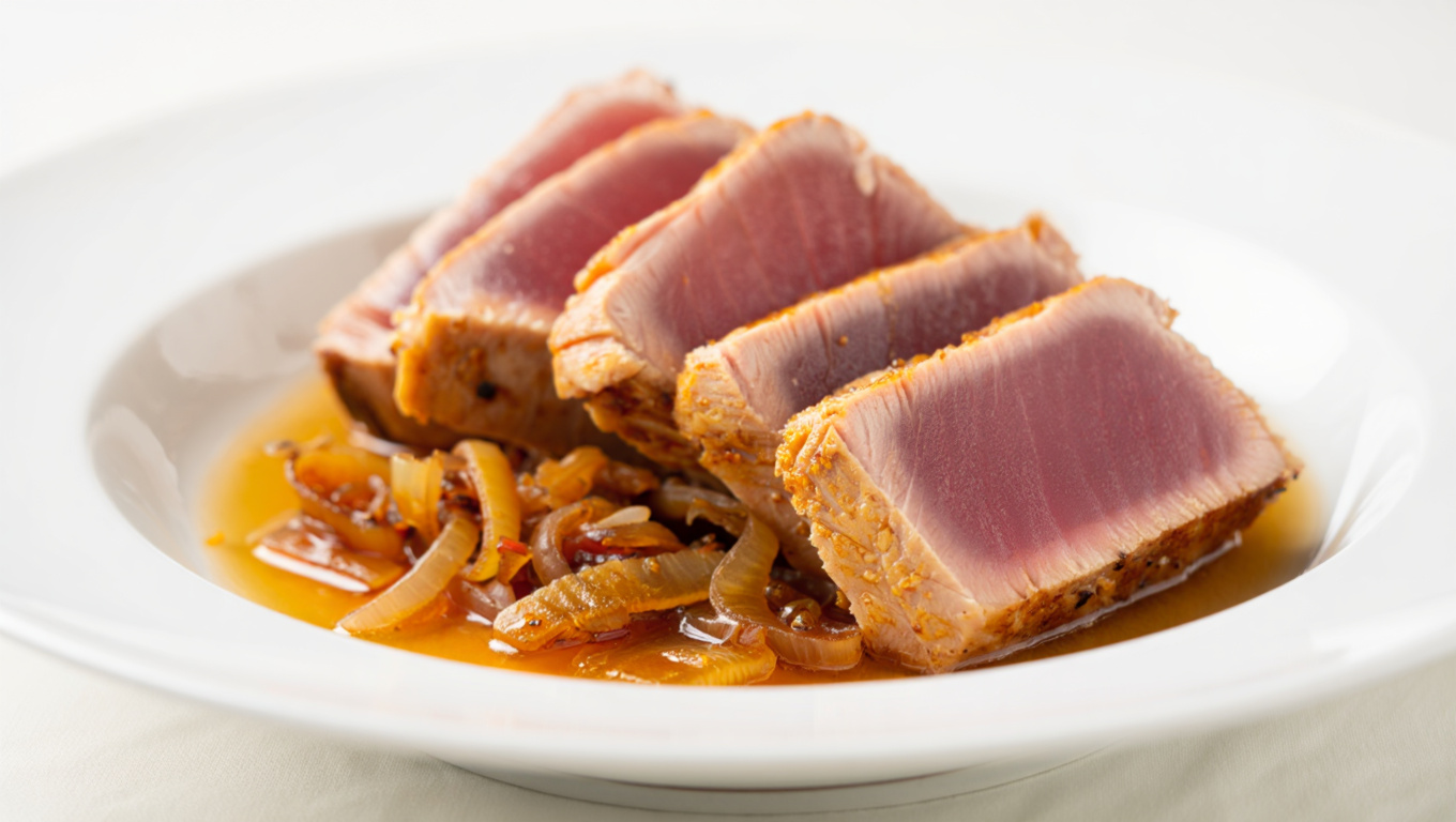 Sweet and Sour Seared Tuna