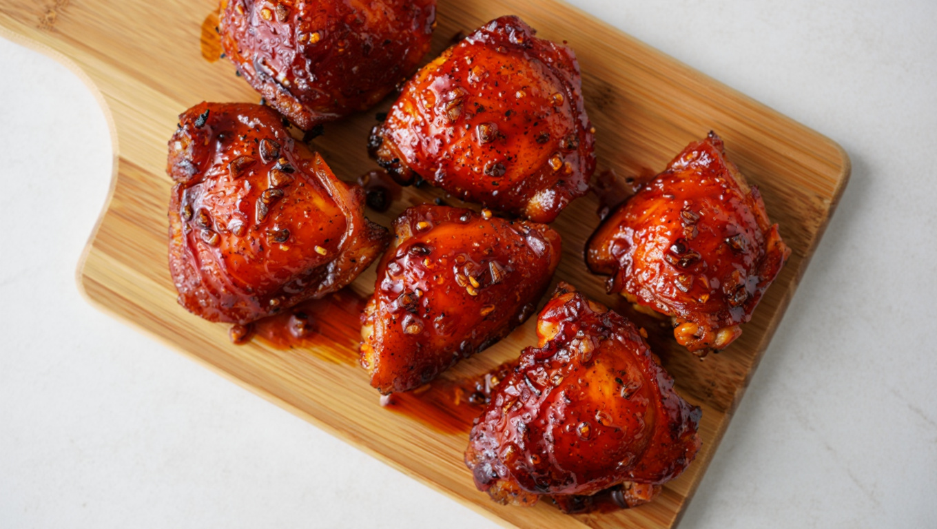 Sweet and Spicy Asian Glazed Chicken Thighs
