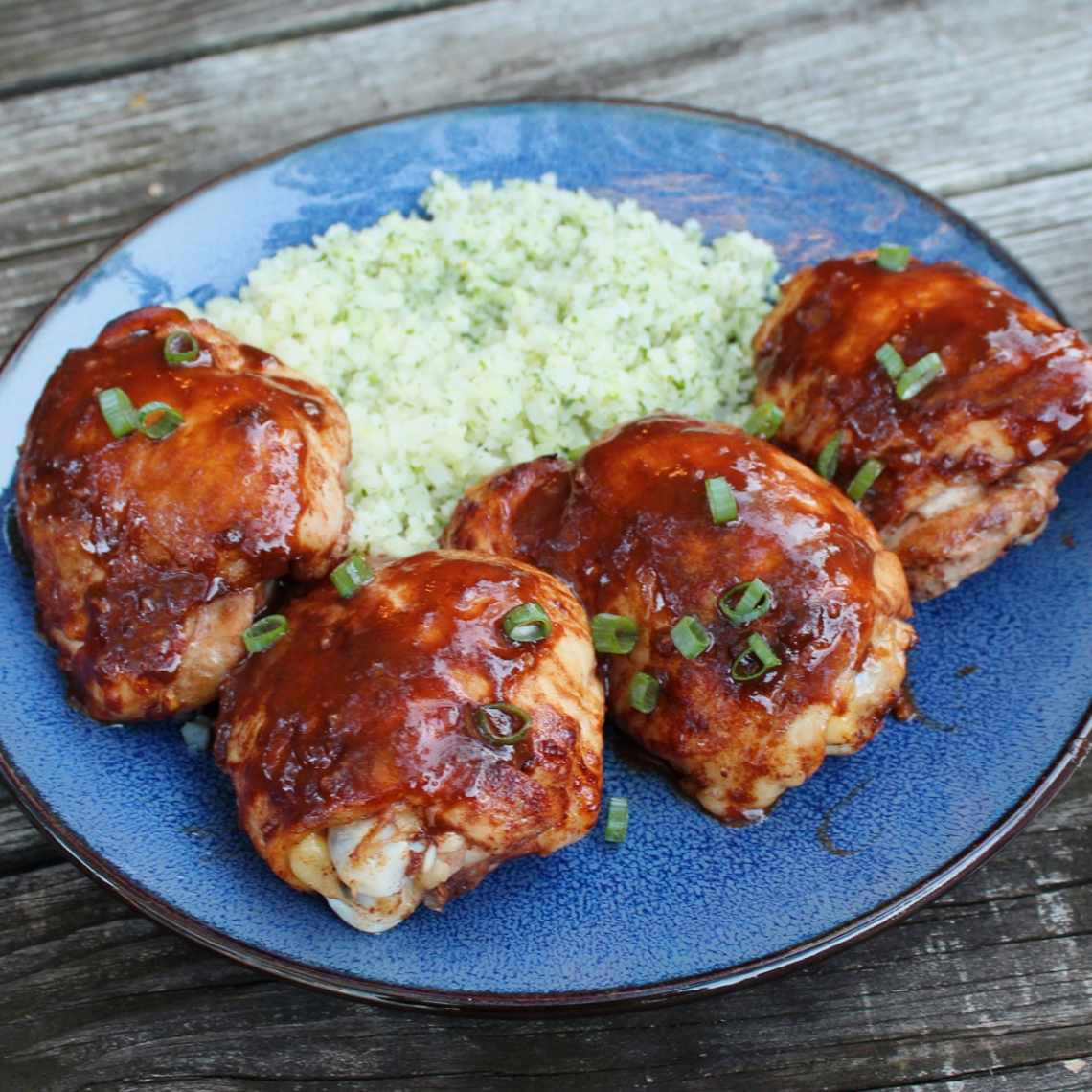 Sweet and Spicy Asian Glazed Chicken Thighs