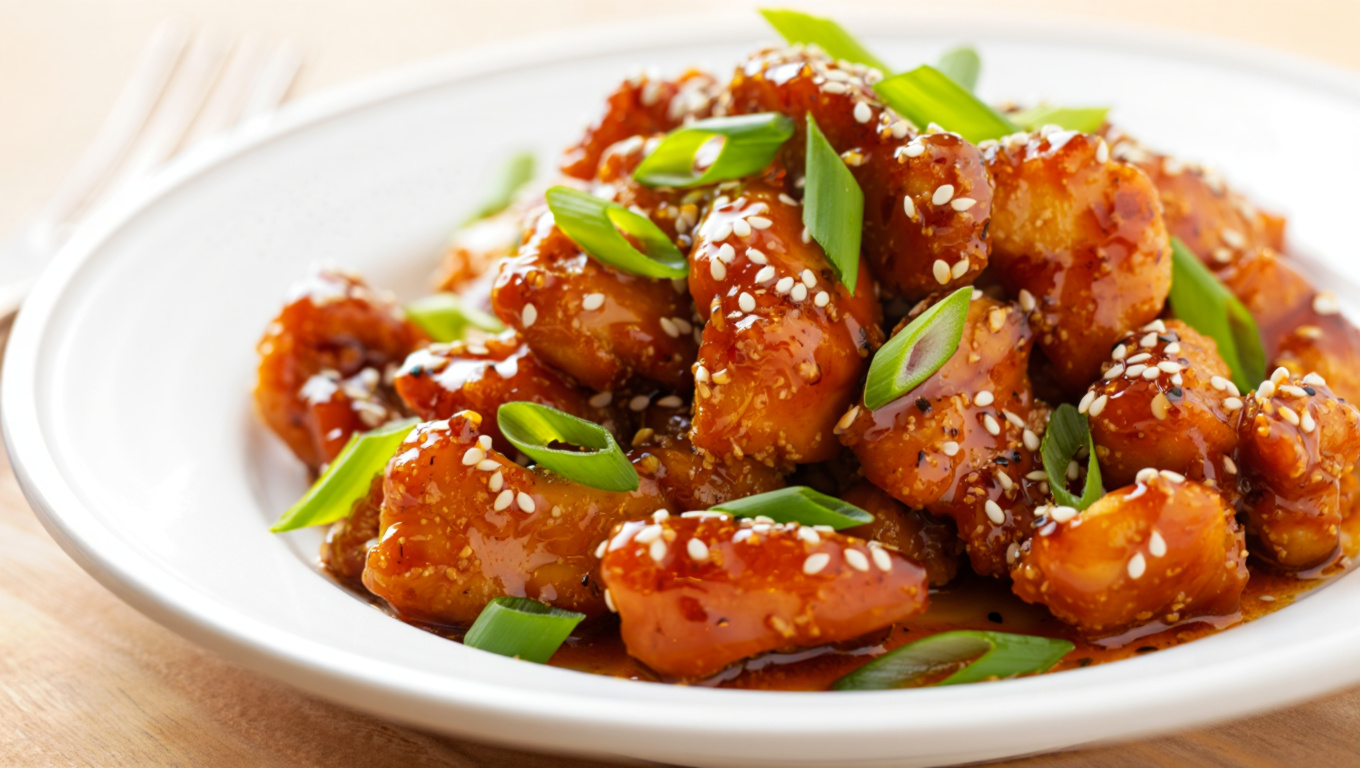 Sweet and Spicy Asian Honey-Vanilla Chicken