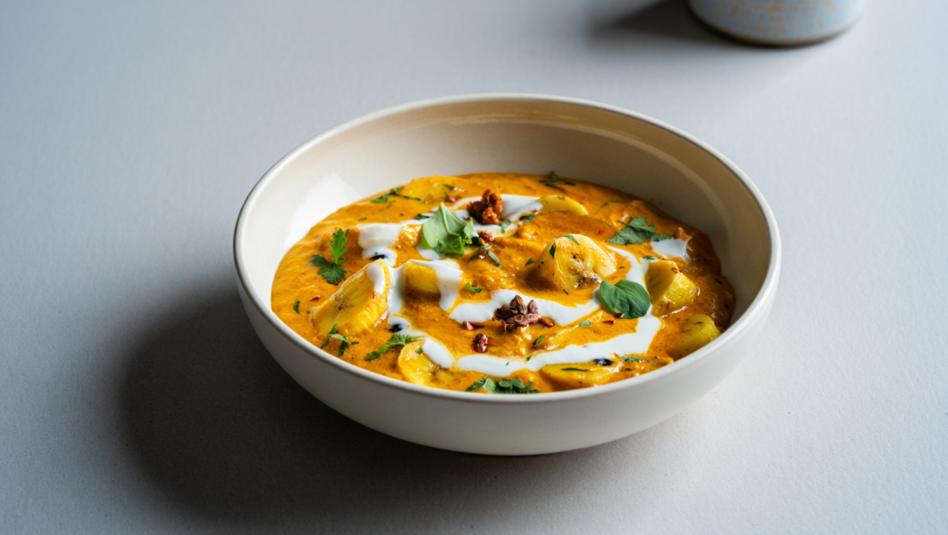 Sweet and Spicy Banana Curry