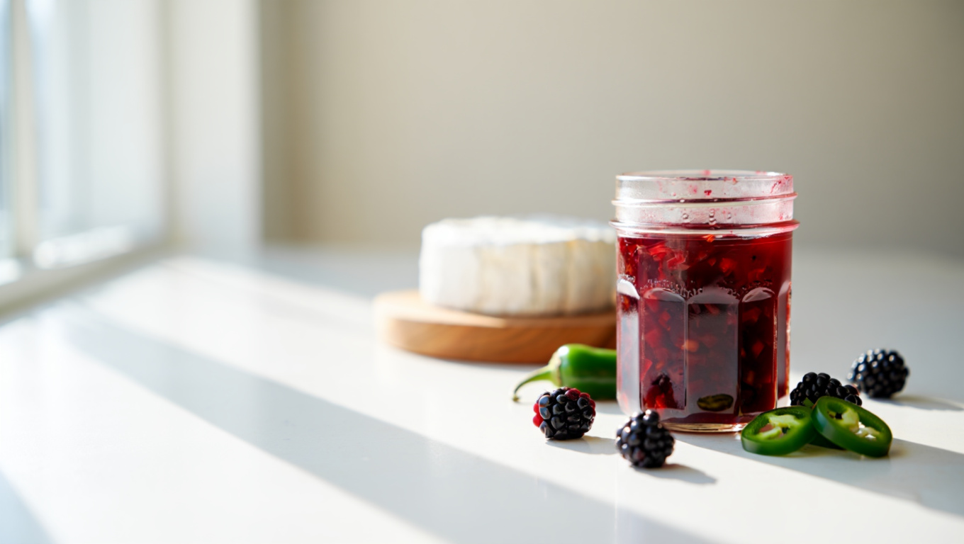 Sweet and Spicy Blackberry Jalapeño Jelly