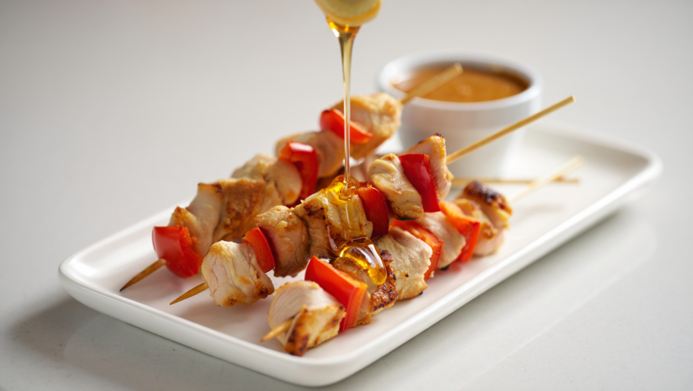 Sweet and Spicy Chicken Skewers