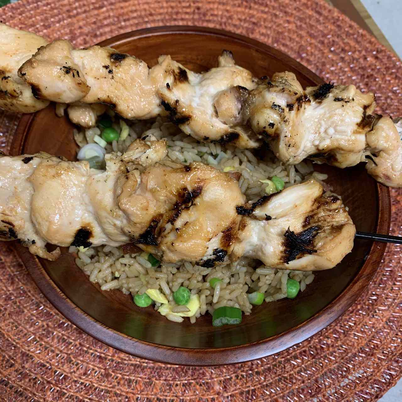 Sweet and Spicy Chicken Skewers