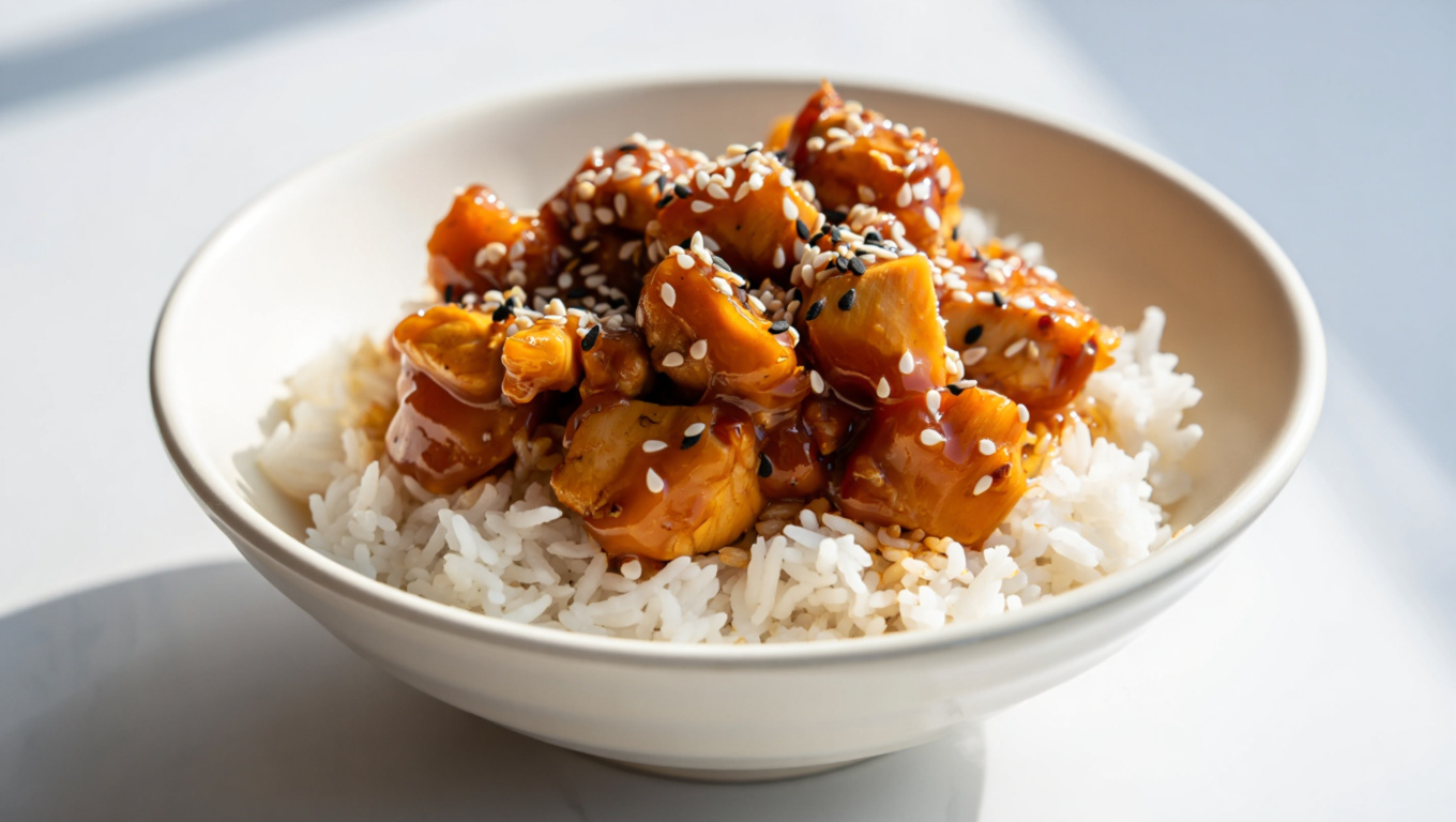 Sweet and Spicy Sesame Chicken Bowl