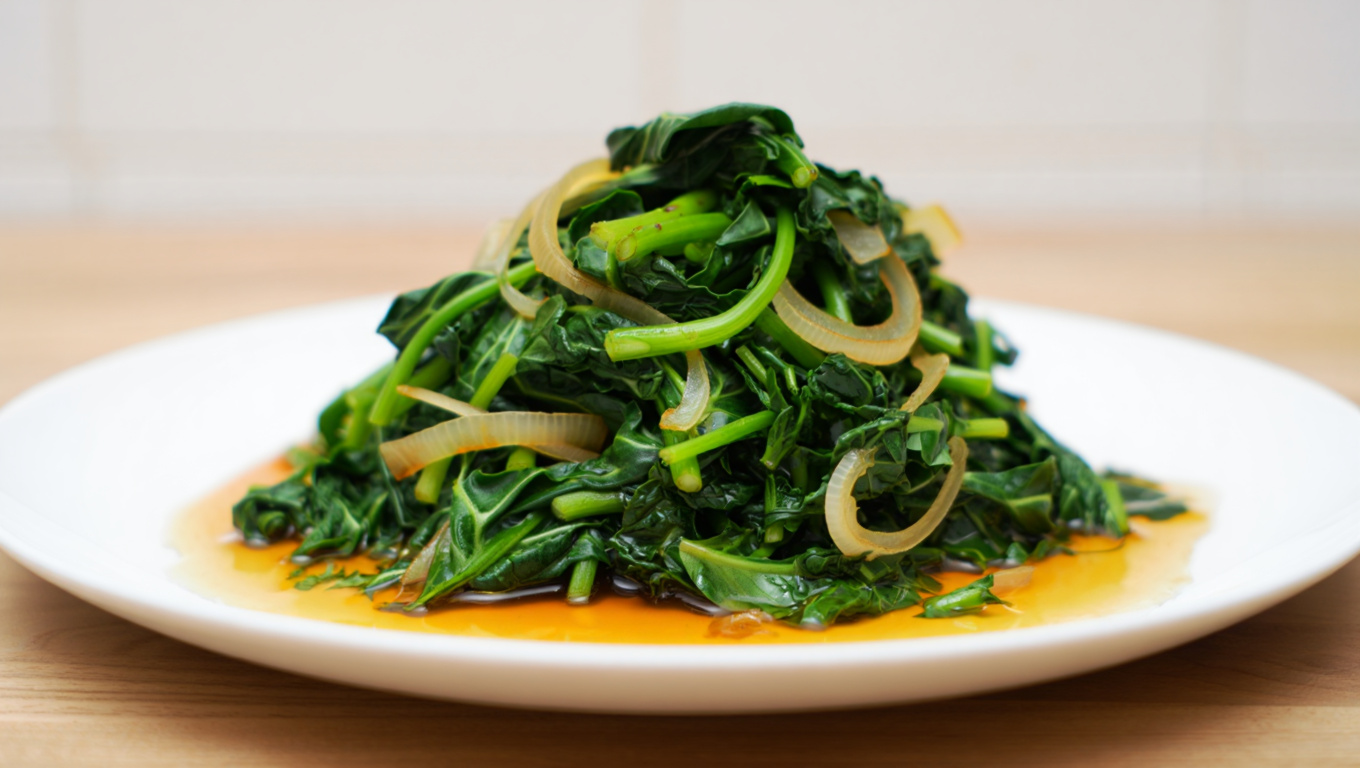 Sweet and Tangy Collard Greens Sauté