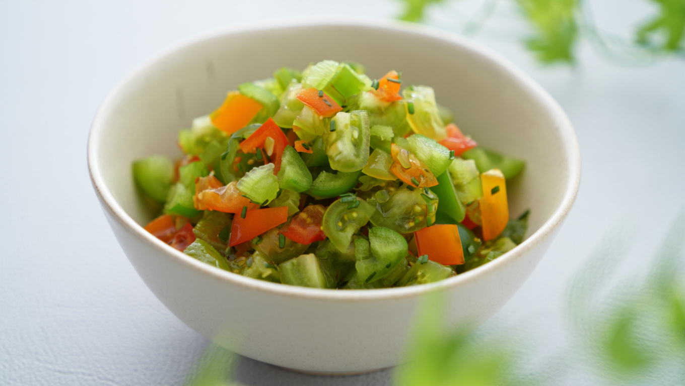 Sweet and Tangy Green Tomato Relish