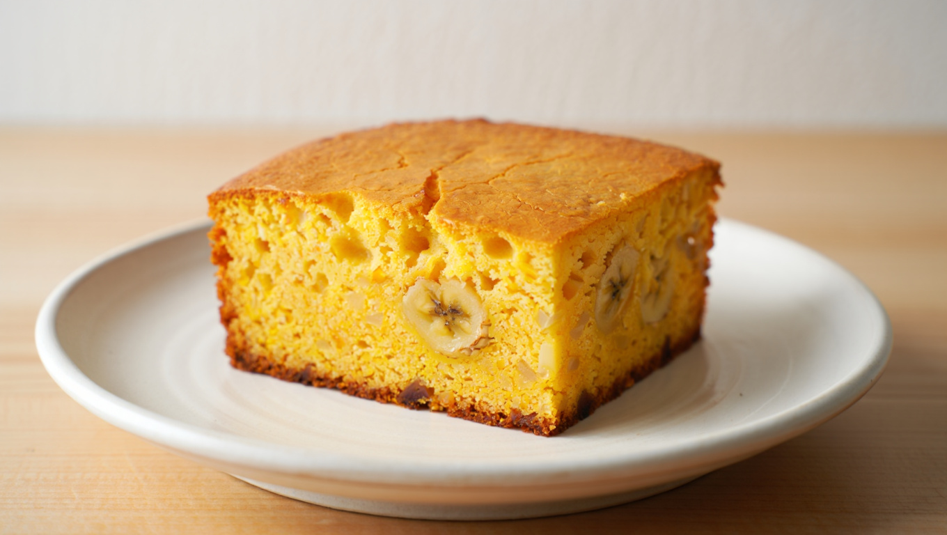 Sweet Banana Cornbread