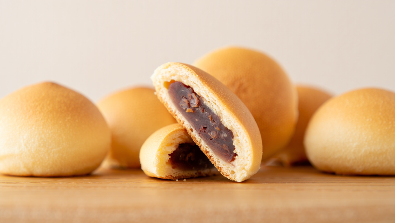 Sweet Bean Paste Manju Cookies